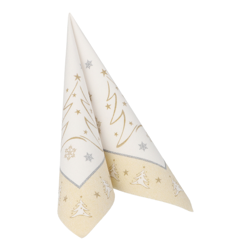 Servietten "ROYAL Collection" 1/4-Falz 40 cm x 40 cm gold "X-Mas Elegance"