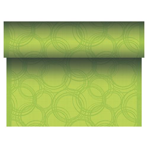 Tischläufer, stoffähnlich, PV-Tissue Mix "ROYAL Collection" 24 m x 40 cm limonengrün "Bubbles"