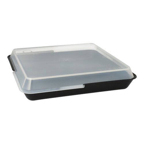 "Circulware" Mehrweg-Schalen Mix & Match eckig 2,9 cm x 23,4 cm x 23,4 cm schwarz