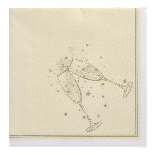 Servietten "ROYAL Collection" 1/4-Falz 40 cm x 40 cm gold "Festivity"