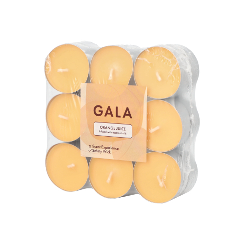 "GALA" Duftlichte Ø 37,5 mm · 16,6 mm orange - Orange