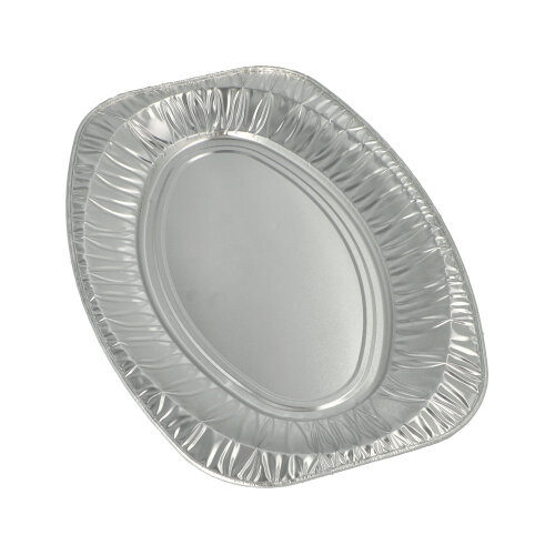 Servierplatten, Alu oval 43 cm x 29 cm