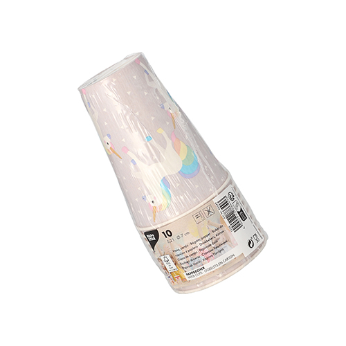 Trinkbecher, Pappe 0,2 l Ø 7 cm · 9,7 cm "Unicorn"