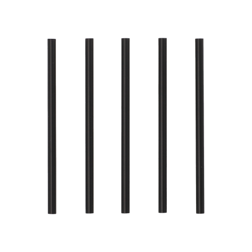 Mehrweg-Cocktail Trinkhalme PP Ø 7 mm · 15 cm schwarz