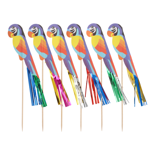 Deko-Picker 18 cm "Papagei"