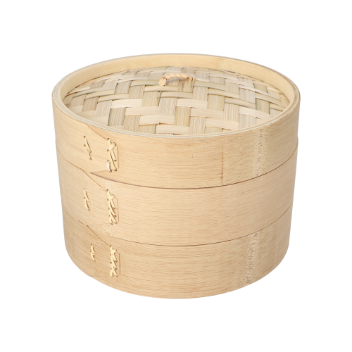 Dampfgarer Bambus "ASIA" Ø 21 cm · 13,5 cm 3-teilig