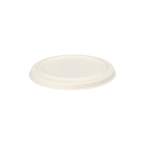 Deckel für Suppenbecher, Zuckerrohr "pure" Ø 10 cm weiss