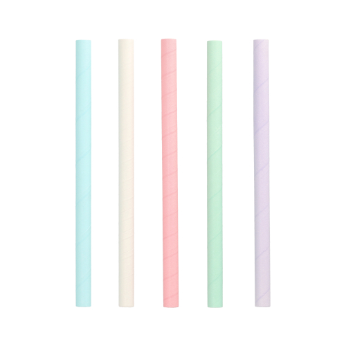 Bubble Tea Halme Papier Ø 12 mm · 20 cm farbig sortiert
