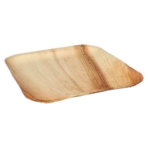 Teller, Palmblatt "pure" eckig 25,5 cm x 25,5 cm x 1,5 cm
