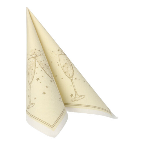 Servietten "ROYAL Collection" 1/4-Falz 40 cm x 40 cm gold "Festivity"