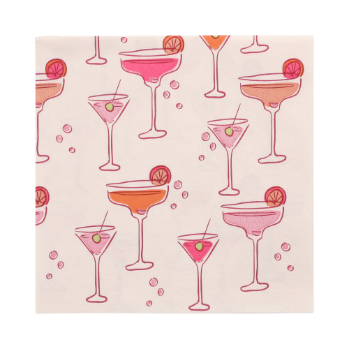 Servietten, 3-lagig 1/4-Falz 33 cm x 33 cm "Aperitifs"