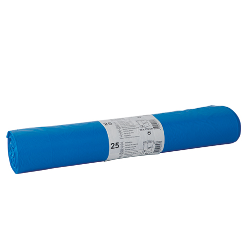 Müllsäcke, LDPE 120 l 110 cm x 70 cm blau 28 my