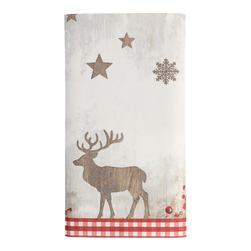 Tischdecke, stoffähnlich, Airlaid 120 cm x 180 cm "X-Mas Deer"