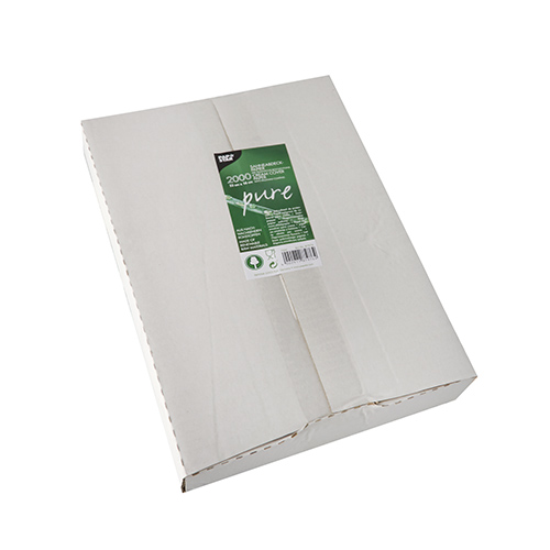 Blatt Sahneabdeckpapier 22 cm x 16 cm weiss mit Palmwachsbeschichtung