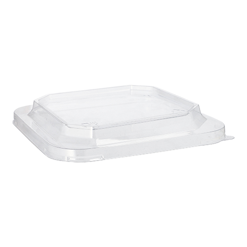 Deckel für Lunchboxen PET eckig 2,5 cm x 18 cm x 18 cm transparent