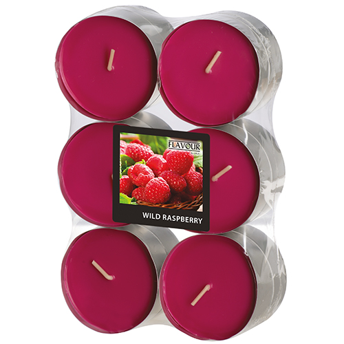 "GALA" Maxi Duftlichte Ø 58 mm · 24 mm weinrot - Wild Raspberry