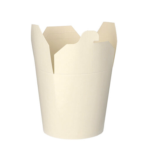 Pastaboxen, Pappe rund 750 ml 10 cm x 10 cm x 8,5 cm weiss
