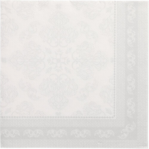 Servietten "ROYAL Collection" 1/4-Falz 40 cm x 40 cm weiss "Arabesque"