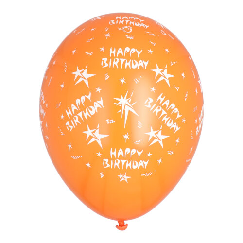 Luftballons Ø 29 cm farbig sortiert "Happy Birthday"