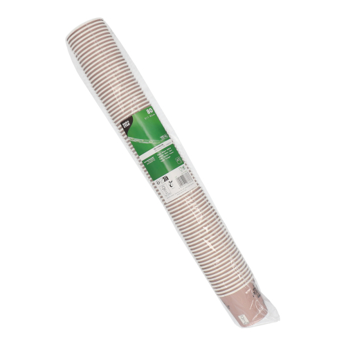 Trinkbecher, Pappe 0,1 l Ø 6 cm · 6 cm braun "Pure Joy"