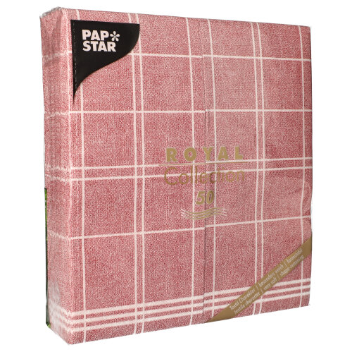 Servietten "ROYAL Collection" 1/6-Falz 48 cm x 33 cm bordeaux "Kitchen Craft"