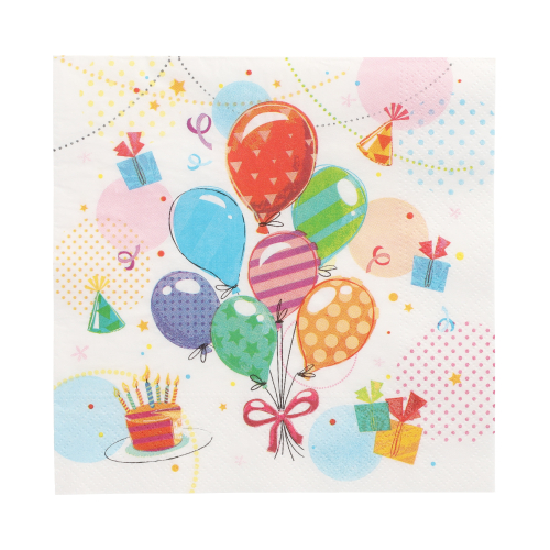 Servietten, 3-lagig 1/4-Falz 33 cm x 33 cm "Fete"