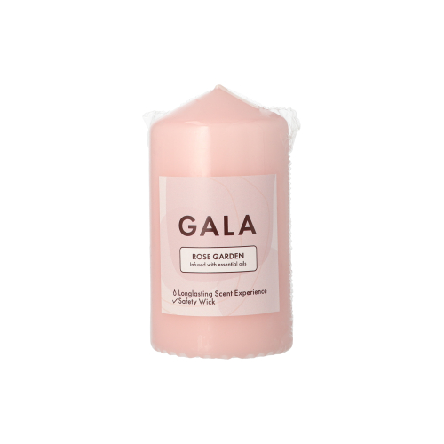 "GALA" Duft-Stumpenkerze Ø 58 mm · 110 mm rose - Rose Garden