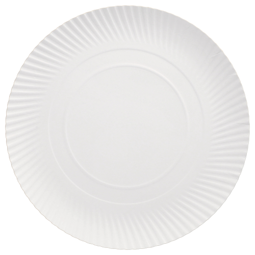 Teller, Pappe "pure" rund Ø 32 cm · 2 cm weiss