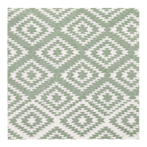 Servietten "ROYAL Collection" 1/4-Falz 40 cm x 40 cm dunkelgrün "Ethnic Look"