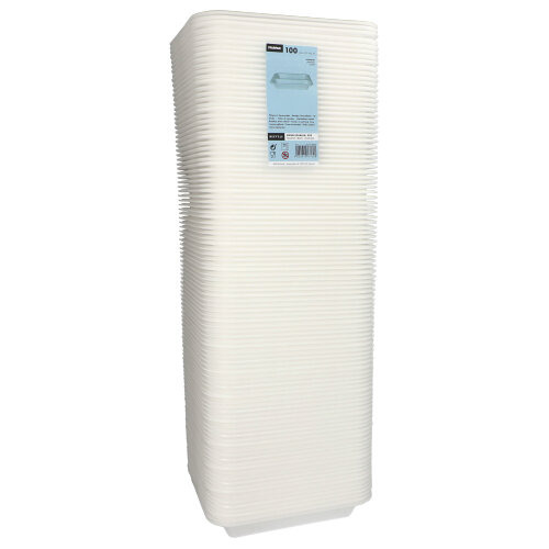 Siegelschalen, XPS 2-geteilt 975 ml 4,2 cm x 21,2 cm x 25 cm weiss laminiert