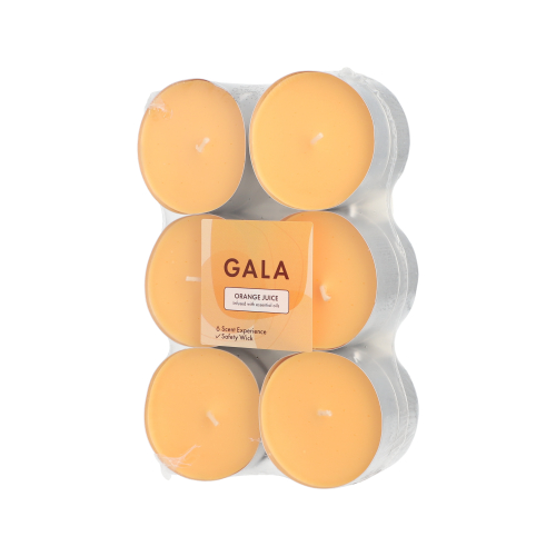"GALA" Maxi Duftlichte Ø 58 mm · 24 mm orange - Orange