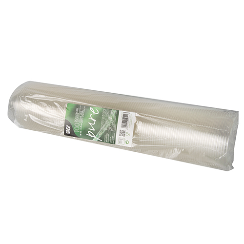 Dom-Deckel, PLA "pure" Ø 9,5 cm · 4,5 cm glasklar ohne Lochung