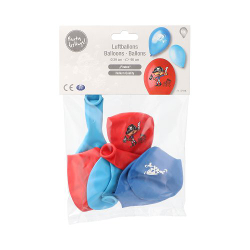 Luftballons Ø 29 cm farbig sortiert "Pirates"