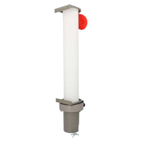 Becherspender, PS 67 cm x 13 cm x 15,5 cm grau für 100 Becher mit oberem Ø 7,03 cm