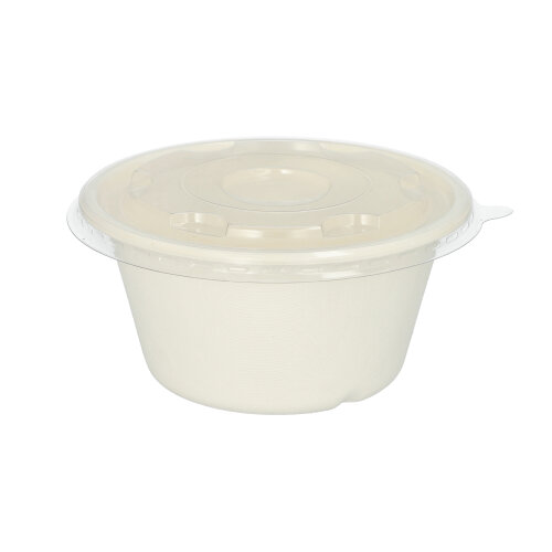 Deckel für Schalen R-PET Ø 17 cm · 1,5 cm glasklar