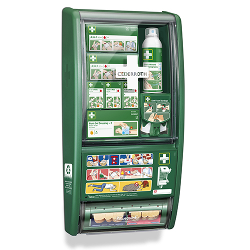 "Cederroth" First Aid & Burn Station 11,7 cm x 29,4 cm x 57,2 cm grün