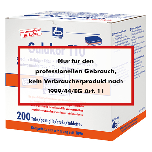 "Dr. Becher" Galakor T10 Geschirr Reiniger Tabs 4 KG
