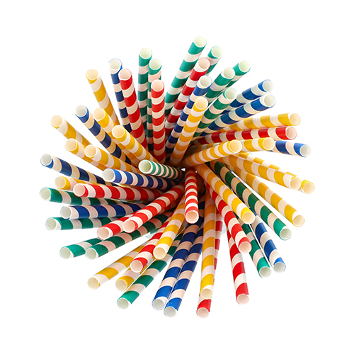 Shake-Halme, Papier Ø 8 mm · 21 cm farbig sortiert "Stripes"