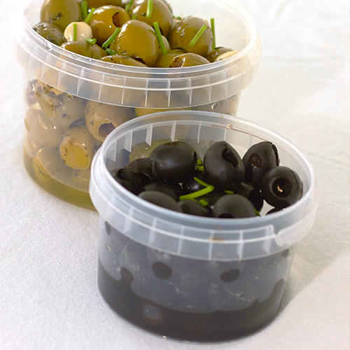 Feinkostbecher, PP rund 240 ml Ø 9,5 cm · 5,6 cm transparent mit Originalitätsverschluss