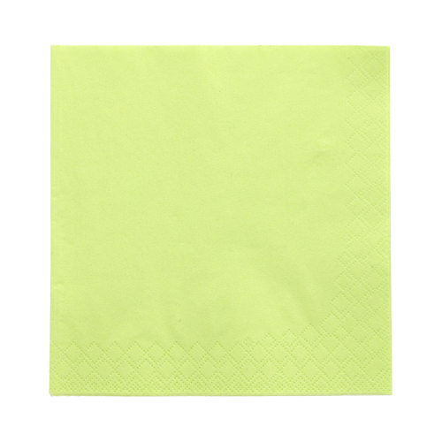 Servietten, 3-lagig 1/4-Falz 33 cm x 33 cm limonengrün