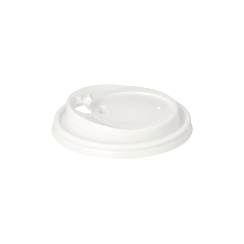 Dom-Deckel mit Verschluss PS "To Go" Ø 9 cm · 2 cm weiss