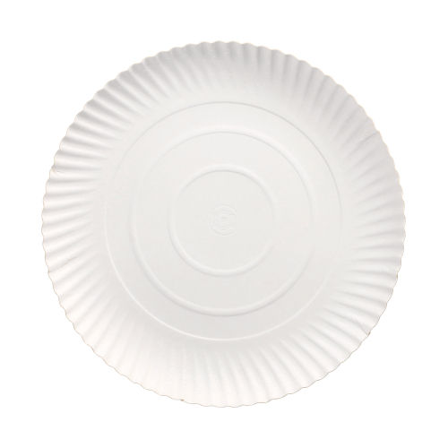 Teller, Pappe "pure" rund Ø 24 cm · 2 cm weiss