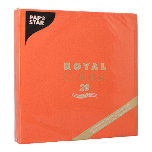 Servietten "ROYAL Collection" 1/4-Falz 40 cm x 40 cm nektarine