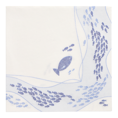 Servietten "ROYAL Collection" 1/4-Falz 40 cm x 40 cm "Fish"