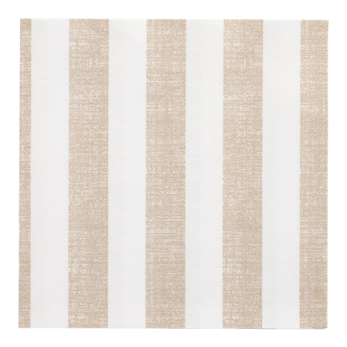 Servietten "ROYAL Collection" 1/4-Falz 40 cm x 40 cm sand "Lines"