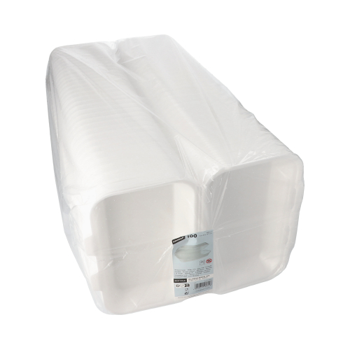 Allzweckboxen mit Klappdeckel, XPS 1800 ml 7,5 cm x 24 cm x 13,3 cm weiss