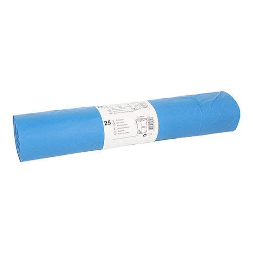 Müllsäcke, LDPE 120 l 110 cm x 70 cm blau 28 my
