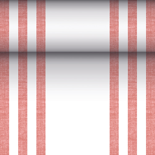 Tischläufer, stoffähnlich, PV-Tissue Mix "ROYAL Collection" 24 m x 40 cm bordeaux "Lines"