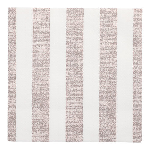 Servietten "ROYAL Collection" 1/4-Falz 40 cm x 40 cm mocca "Lines"