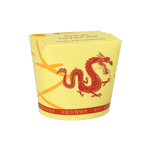 Snackboxen "ASIA" rund 750 ml 9,6 cm x 9,8 cm x 8,6 cm "Dragon"